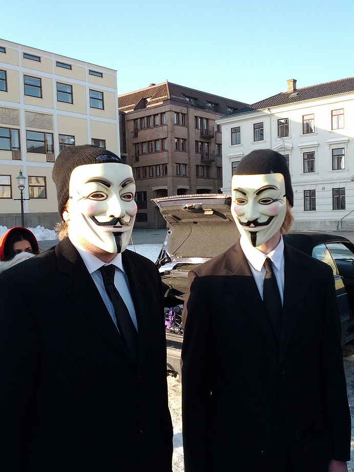 ACTA prosest Göteborg Anonymous V for vendetta mask (1)