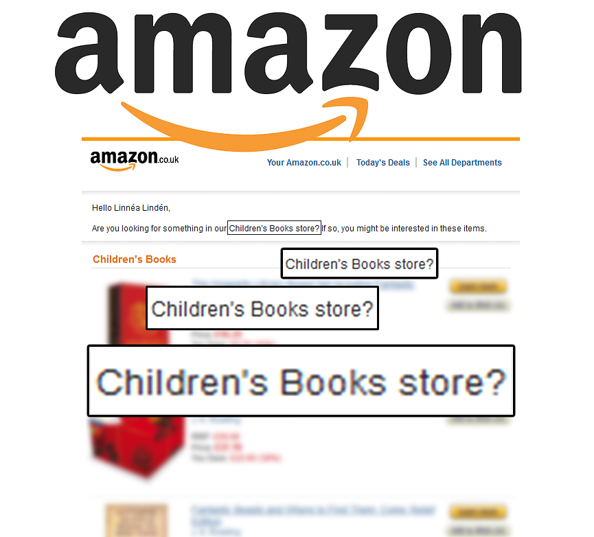 Amazon UK Children's book store